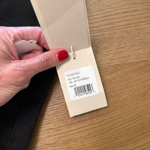 MOTHER Denim Tomcat High Rise Ankle Straight Jeans in Lasting Impression - Picture 5 of 7